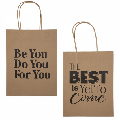 Gift Bag with Wording in Assorted Designs, Medium (18 x 23 cm)