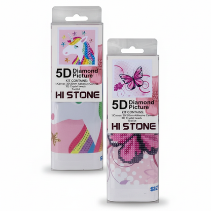 Art and Craft Diamond Art Set with Assorted Designs (20 x 20 cm)