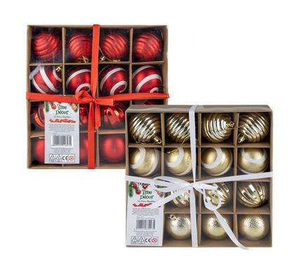 6 cm Christmas Tree Decor Balls (16 pieces)