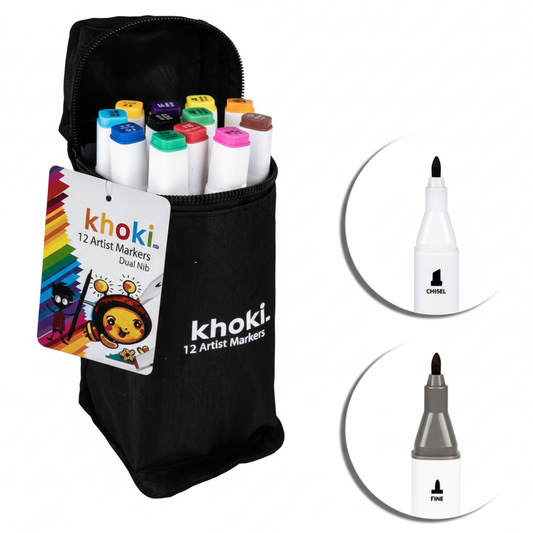 Arts & Craft Dual Nib Artist Markers 12pc