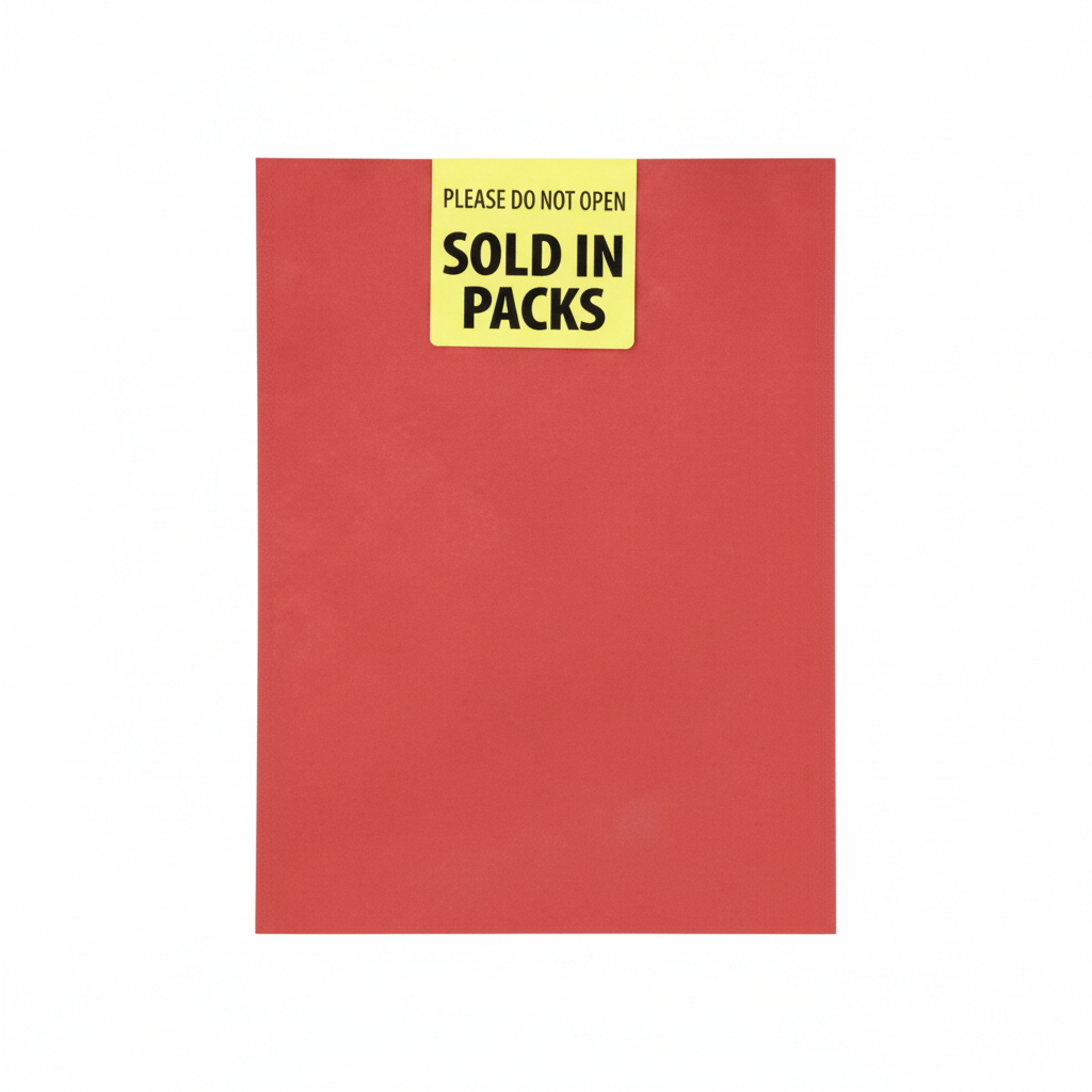 Arts & Craft Board A4 160g Sheet Red 10pk