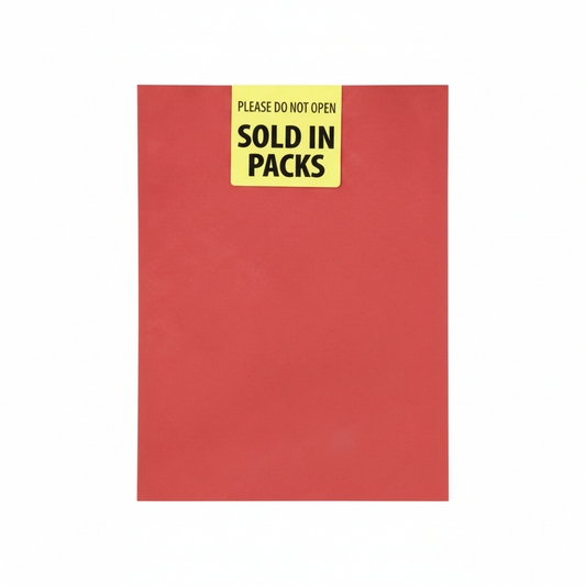 Arts & Craft Board A4 160g Sheet Red 10pk