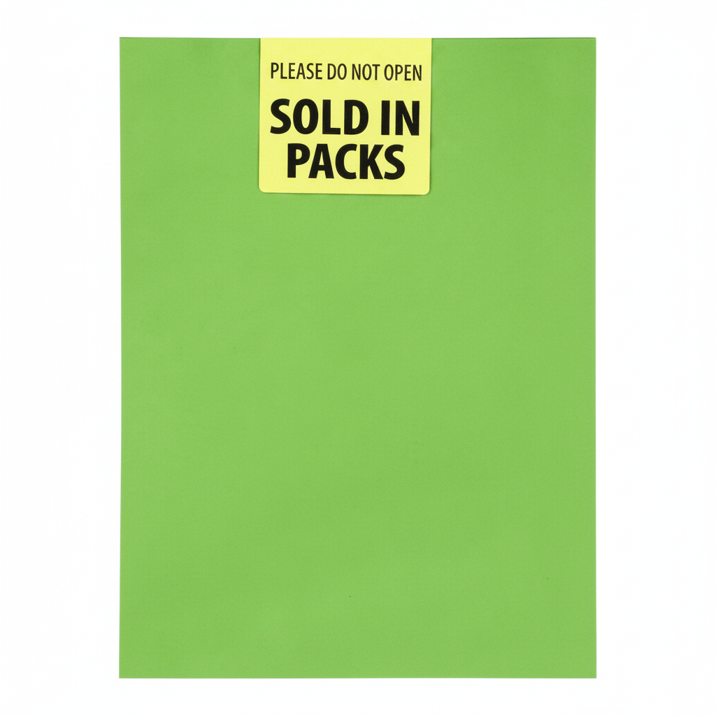 Arts & Craft Board A4 160g Sheet Green 10pk