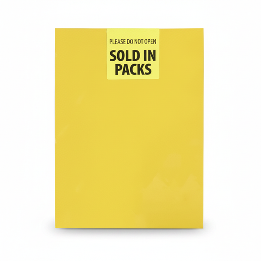 Arts & Craft Board A4 160g Sheet Yellow 10pk