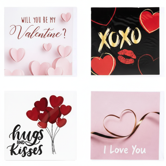 Card & Envelope Mini Valentines 7x7 cm
