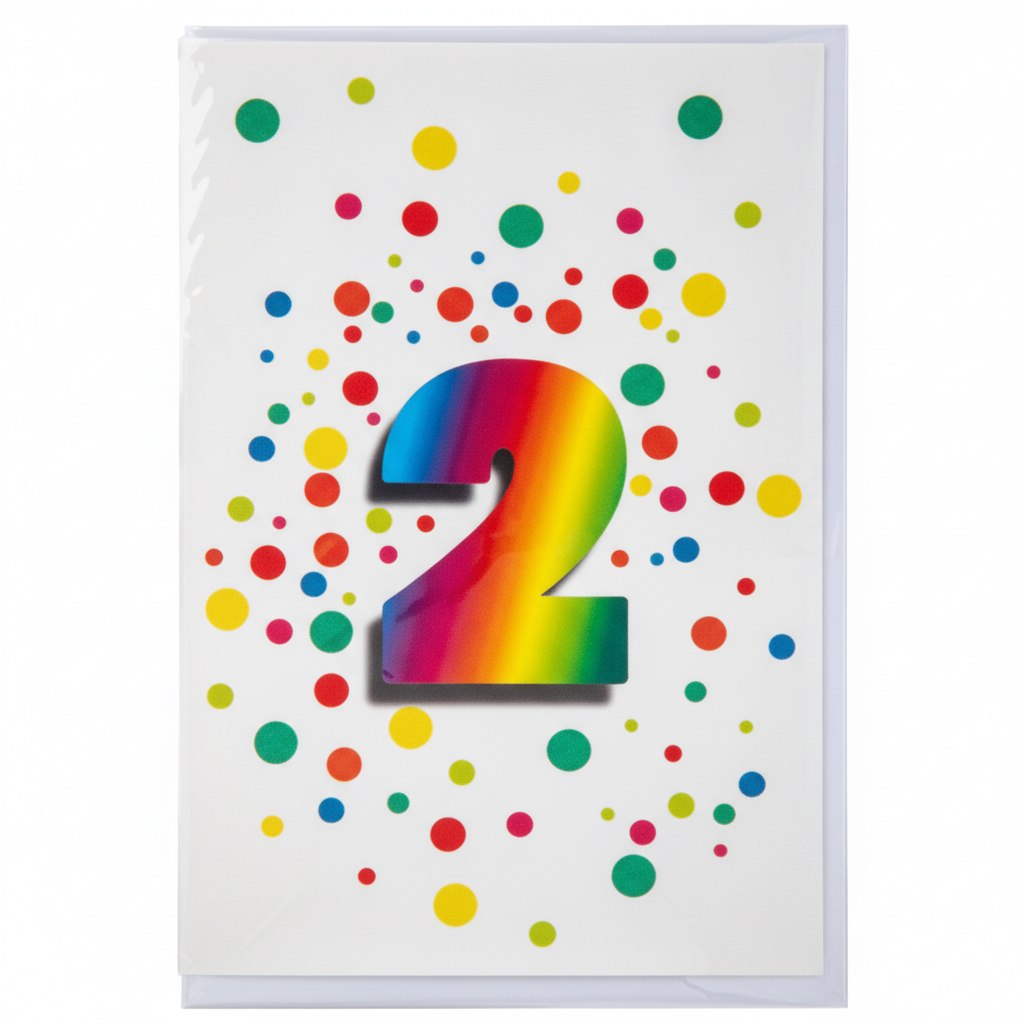 Card & Envelope Milestone 2 Years