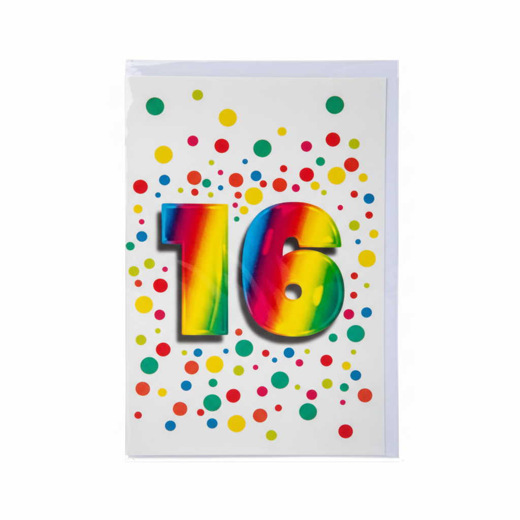 Card & Envelope Milestone 16 Years
