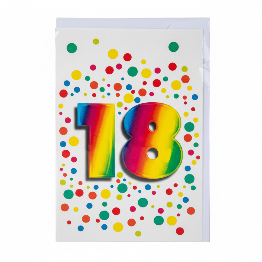 Card & Envelope Milestone 18 Years