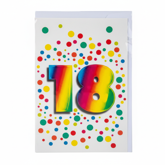 Card & Envelope Milestone 18 Years