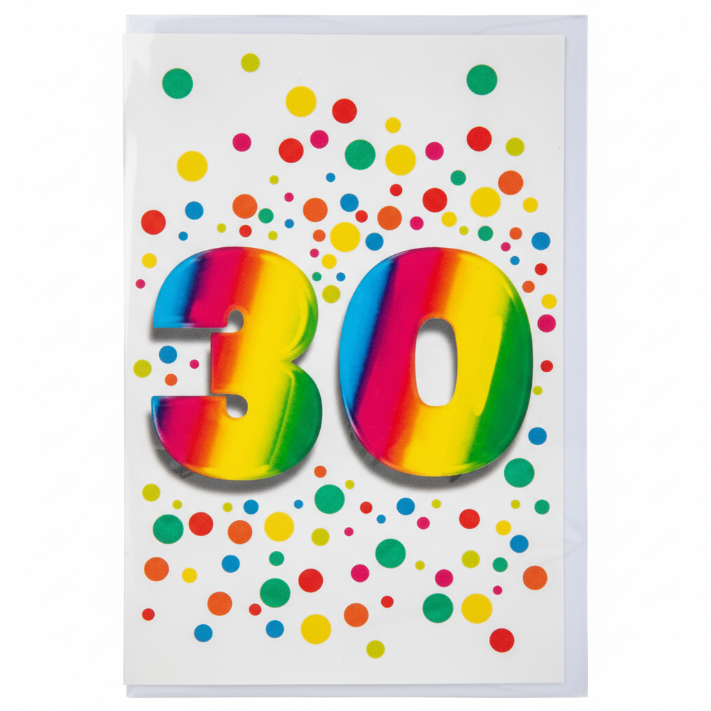 Card & Envelope Milestone 30 Years