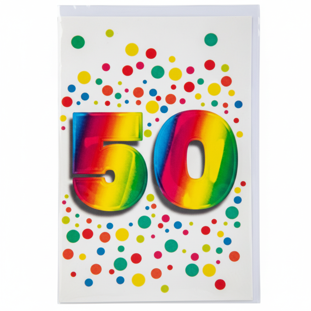 Card & Envelope Milestone 50 Years
