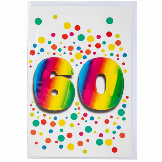 Card & Envelope Milestone 60 Years