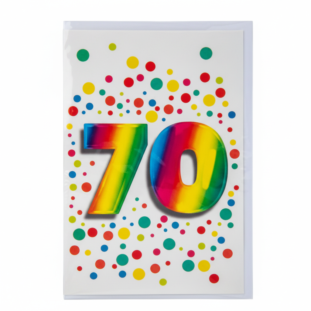 Card & Envelope Milestone 70 Years