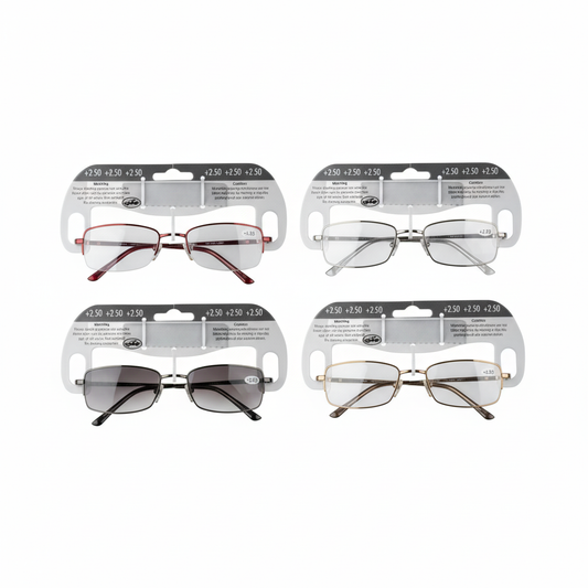Metal Reading Glasses - Assorted Strength 2.5