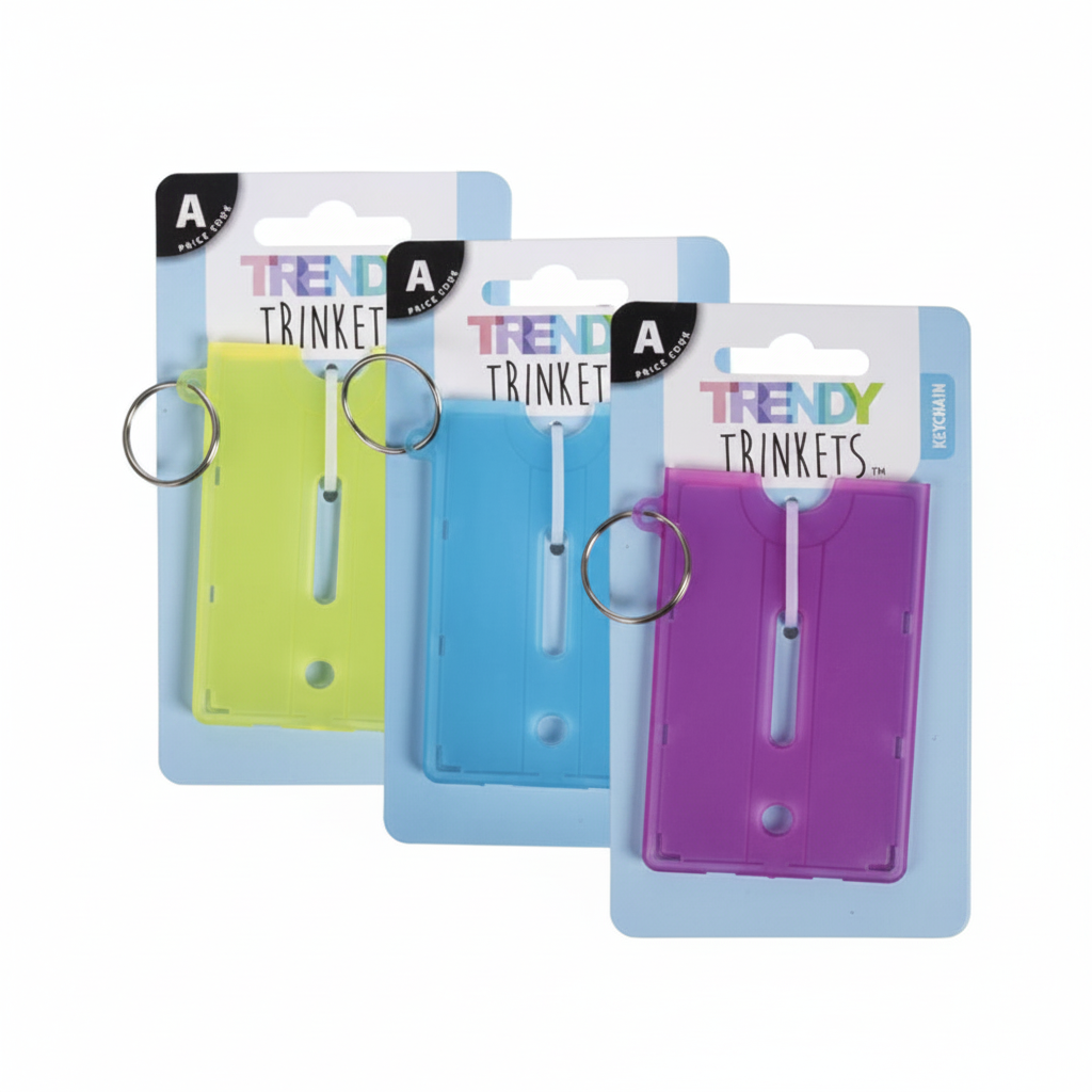 Keychain for Identification and Licence Holder in Various Colours