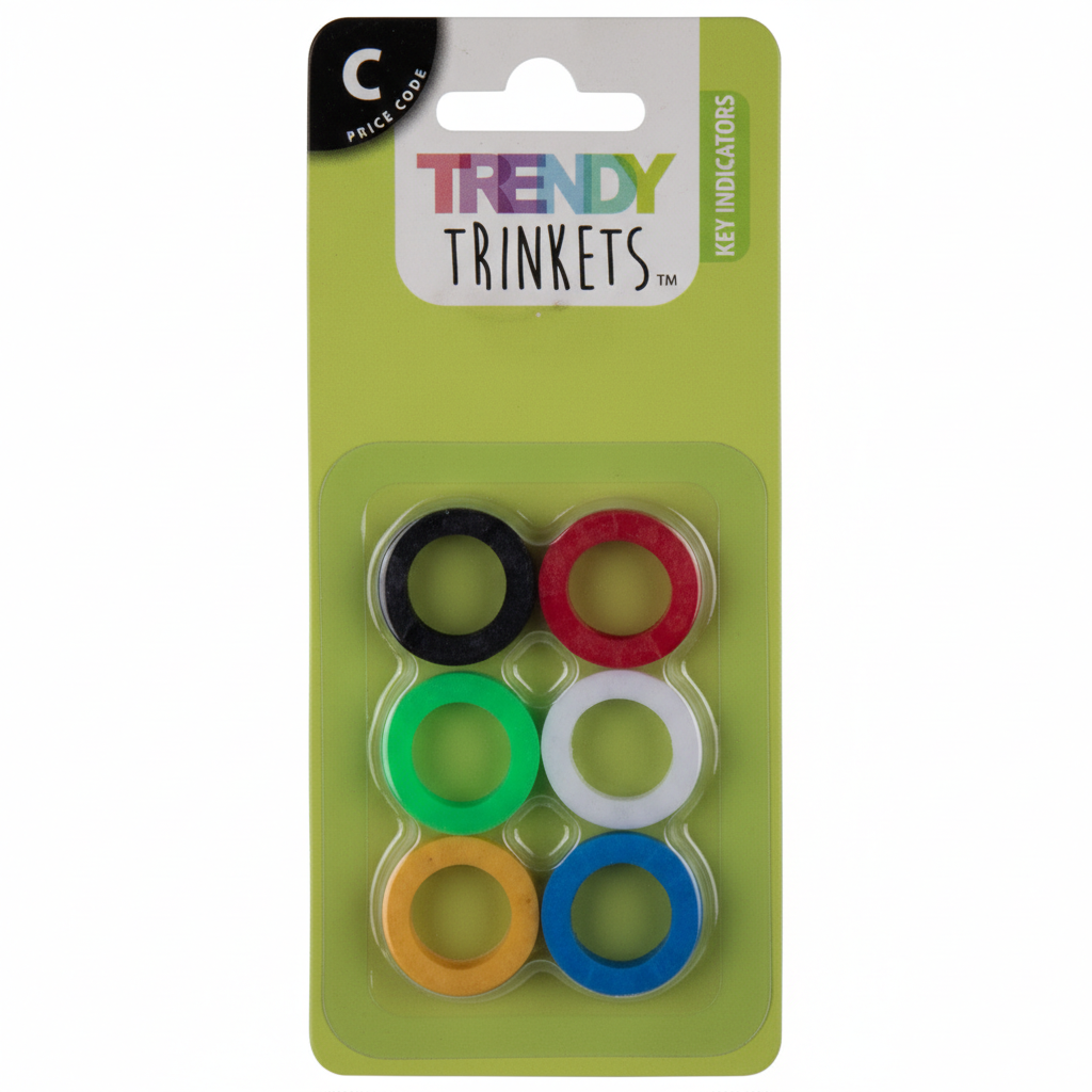 Keychain Key Indicators 6pc