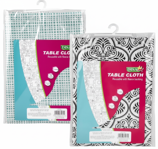 Home Decor Table Cloth - Vinyl - Various Colors