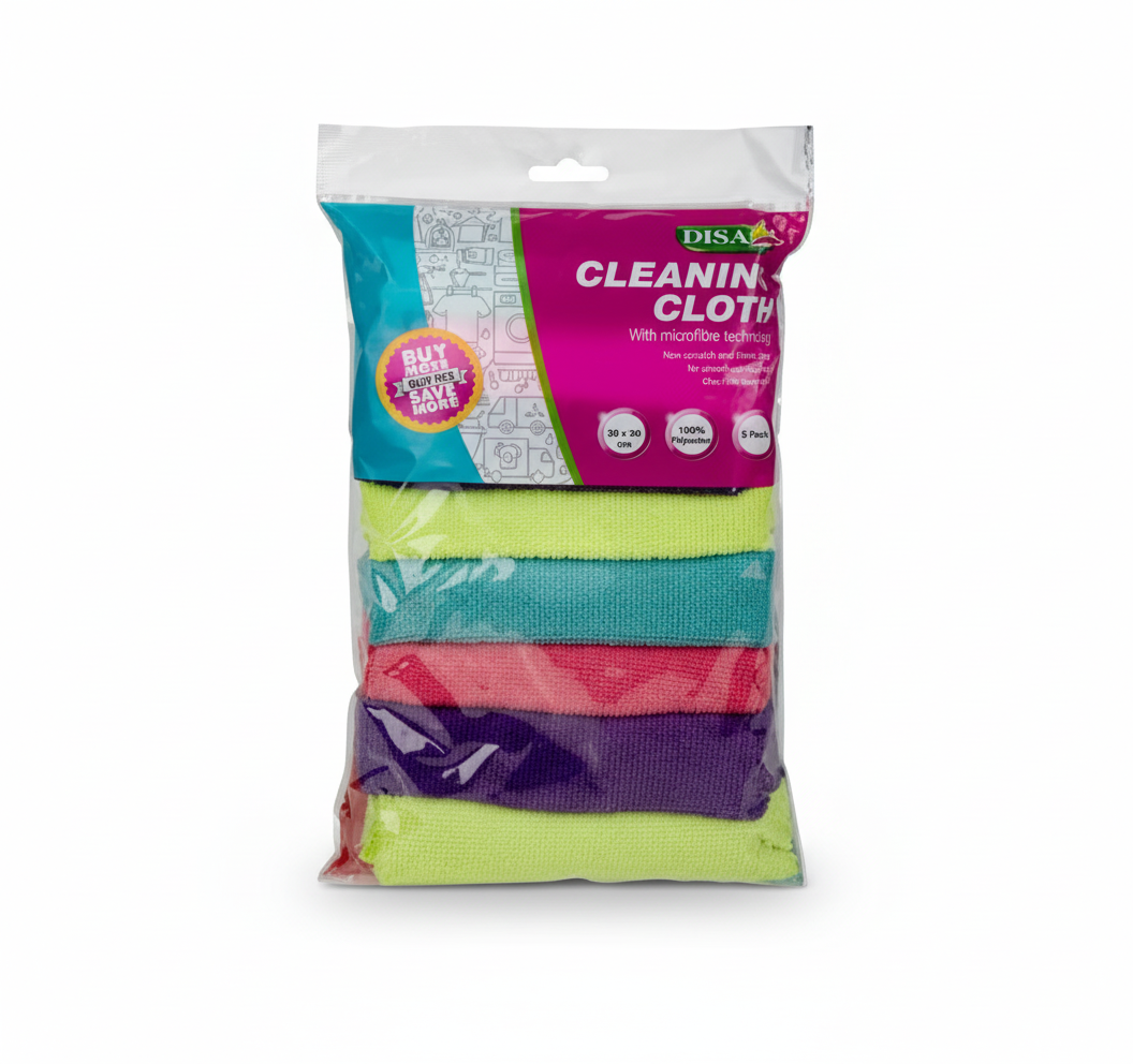 Cloth Microfibre - 30 x 30 cm - 8 Pieces - Mixed Colors