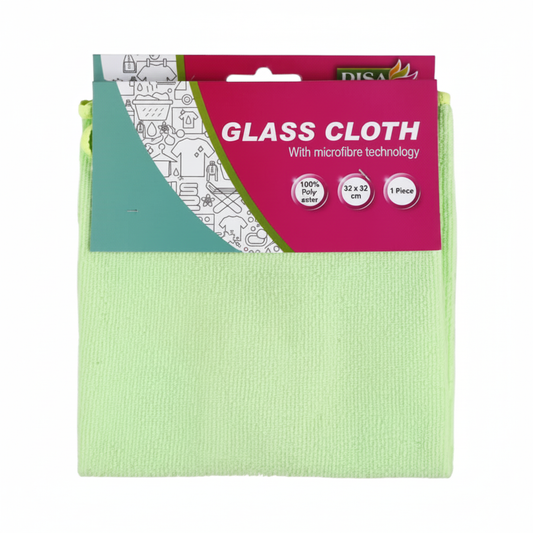 Microfibre Cleaning Cloths - Green - 32 x 32 cm
