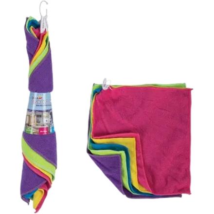 Disa Homeware Microfibre Cloth - Assorted Colors - 5 Piece Set