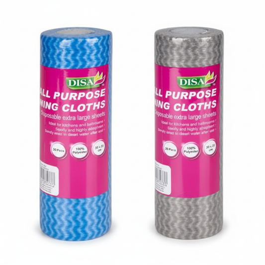 Cleaning Cloth Rolls - 30 Piece - Various Colors