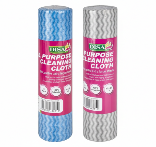 Cleaning Cloth Roll - 10 Pieces - Grey - Various Colors
