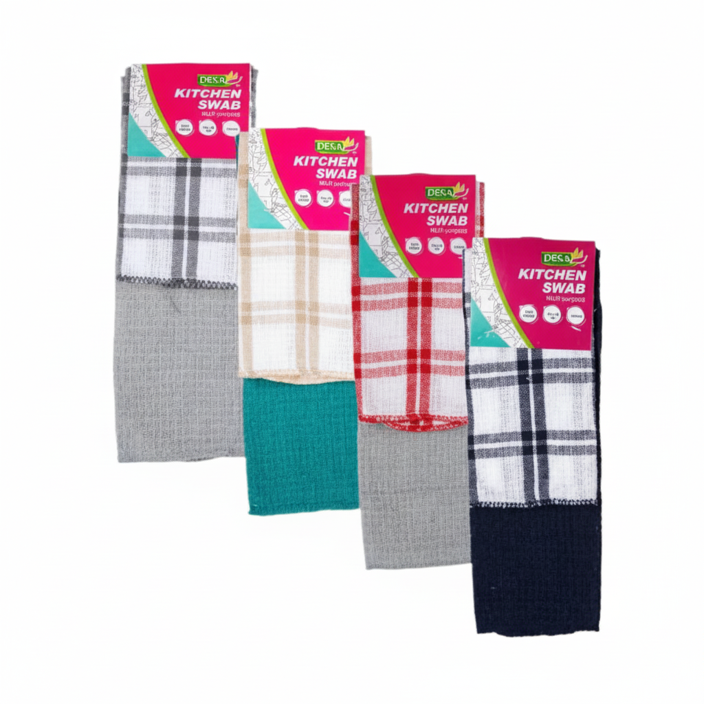 2 Pack Cotton Swab in Various Colours (30x30 cm, 19 g)