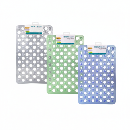 Home Bathroom Non-Slip Bathmat - Set of 2 - Various Colors