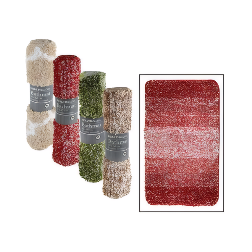 Bath Mat Microfiber - 40 x 60 cm - Assorted