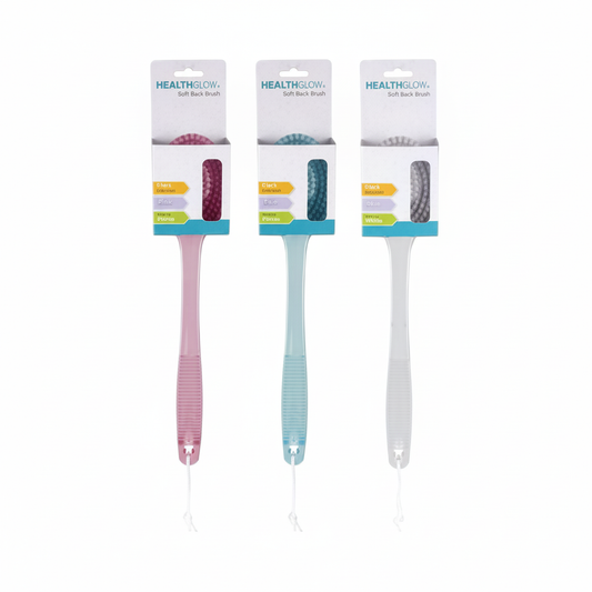 Health Glow Back Brush - Pearl Finish - Various Colors
