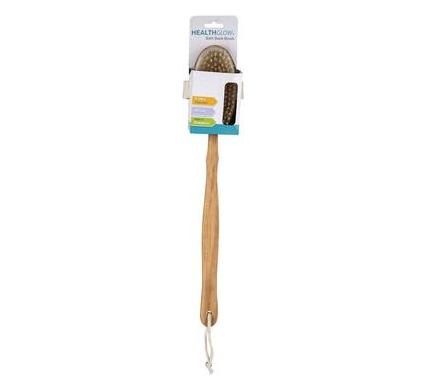 Bath Basics Bristle Brush - Wooden Handle - 42 cm