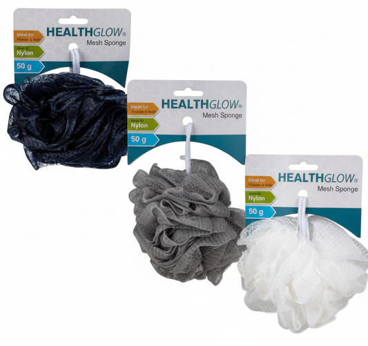 Mesh Bath Sponge - 50g - Includes Rope