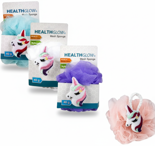 Bath Sponge Mesh Unicorn - Various Colors
