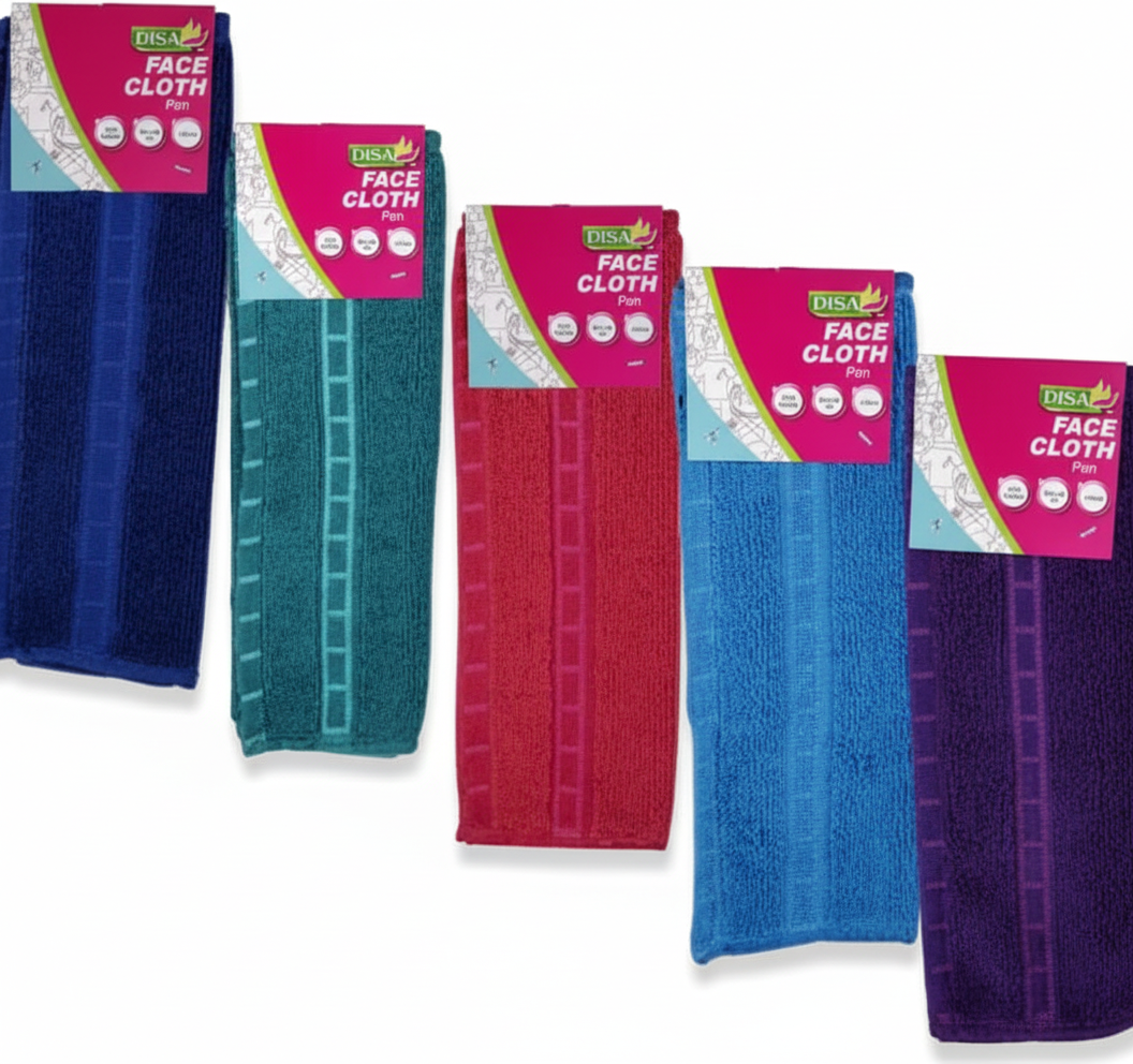 Face Cloth - Plain - Assorted Colors - 30x30cm