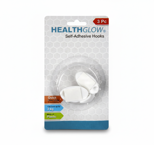 Hook Plastic Adhesive - Assorted - 3 Piece