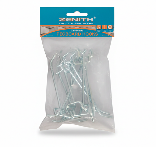 Pegboard Hooks Single Prong - 100mm - 10 Piece