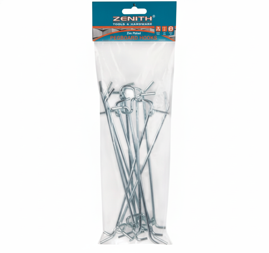 Pegboard Hooks Single Prong - 175 mm - Pack of 10