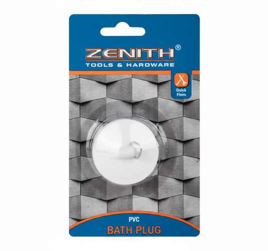 Zenith Bath Plug - White