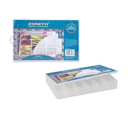 Tackle Box Plastic - 18 Sections - 27cm x 18cm x 4cm