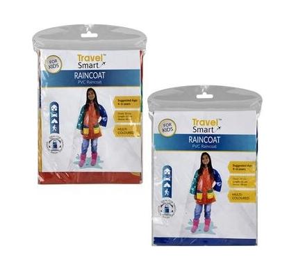 Raincoat for Kids - Polyvinyl Chloride - Size 4-6 - Multicolor