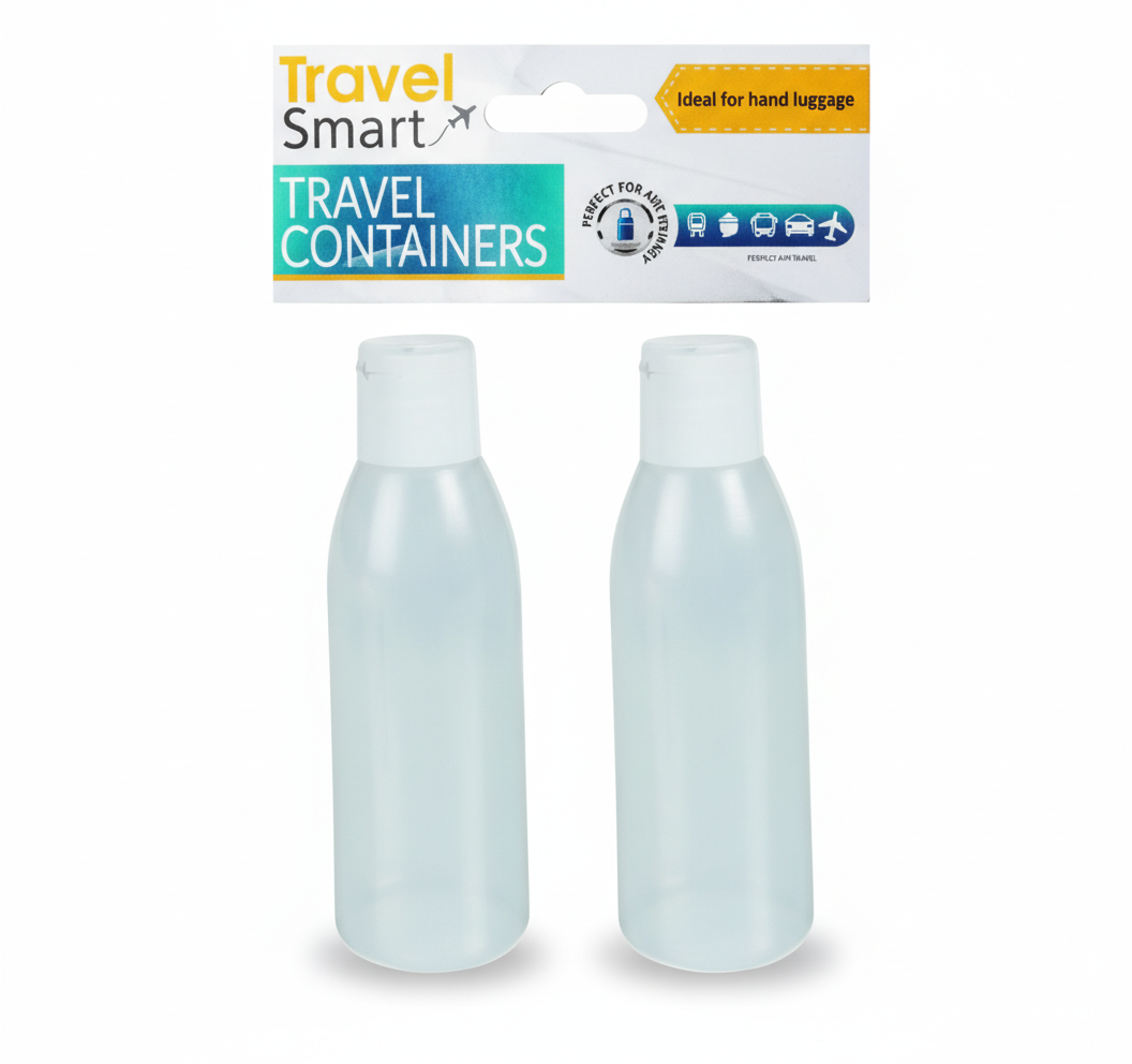 Travel Bottles, Pack of 2 (100 ml)