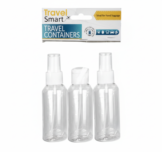 Travel Spray and Pump Bottles - 2 Pack (100 ml)
