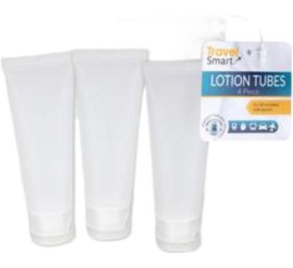 Travel Lotion Tubes - 3 Piece Set in Pouch - 50ml