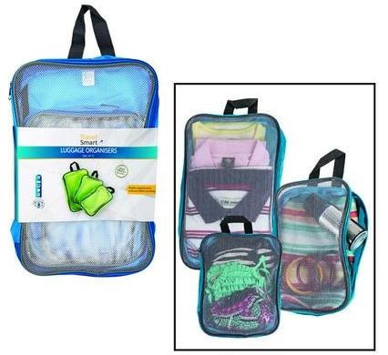 Camping Travel Luggage Organiser - 3 Piece Set