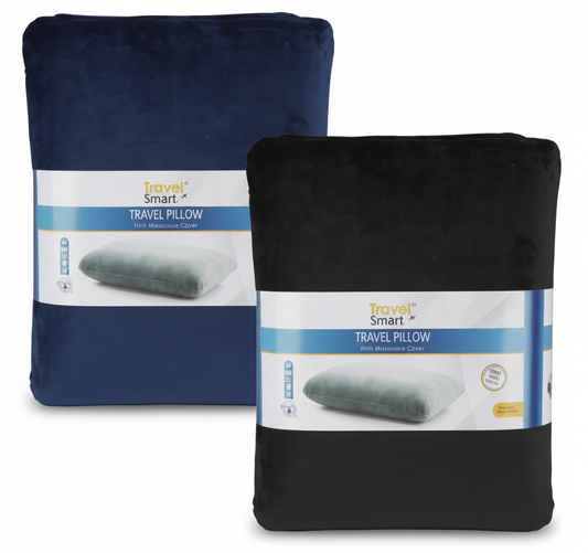 Memory Foam Travel Pillow - 37 cm x 26 cm x 10 cm