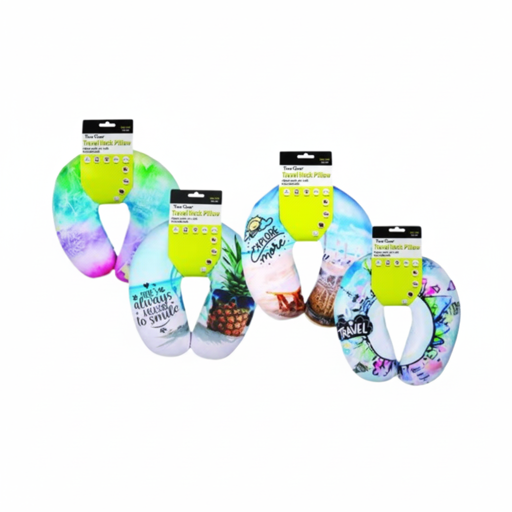 Travel Neck Pillows with Assorted Designs