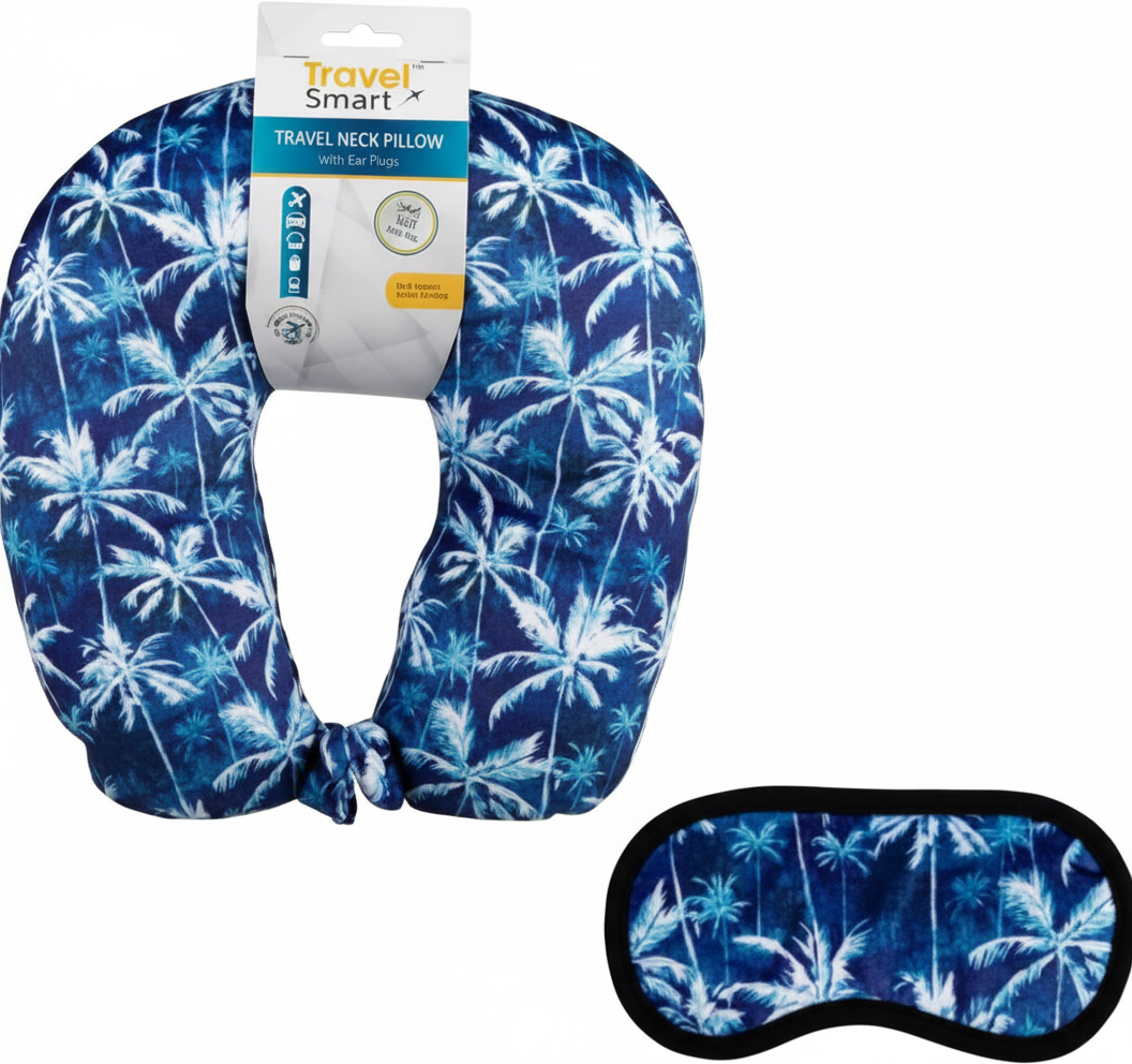 Travel Neck Pillow with Eye Mask
