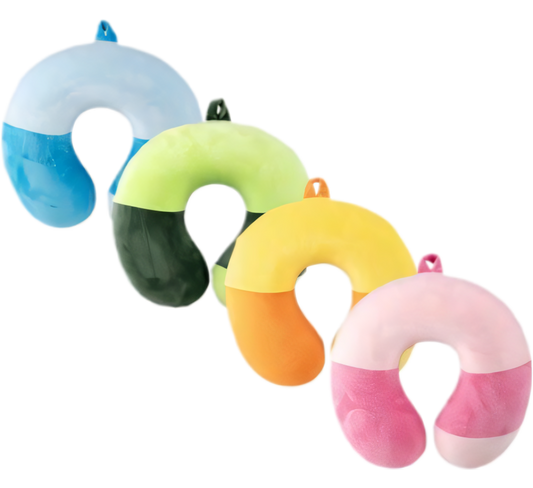 Memory Foam Travel Neck Pillow in Various Colours (28 x 29 cm)