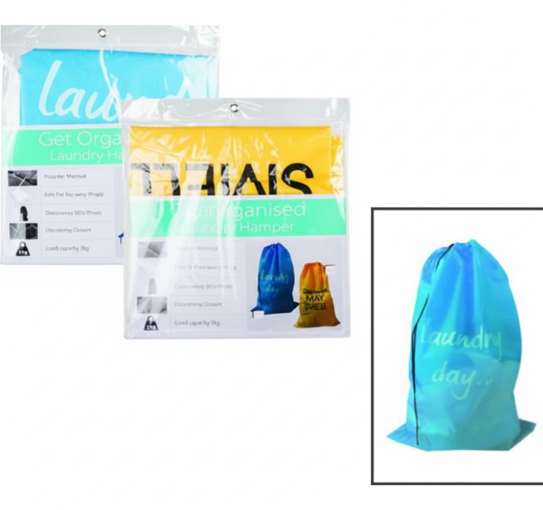 Laundry Bag with Drawstring Closure - 61 cm x 91 cm - Various Colors