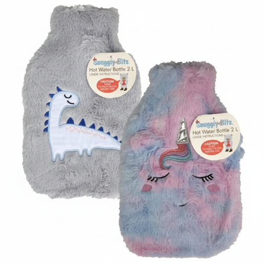 Hotwater Bottle With Plush Cover Dinosaur 2L
